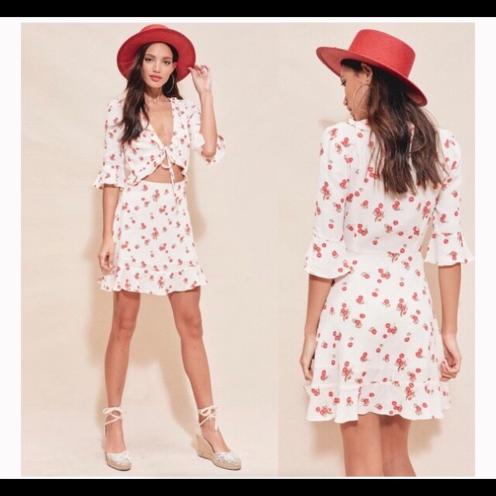 For Love & Lemons Cherry Sundress